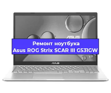 Ремонт ноутбуков Asus ROG Strix SCAR III G531GW в Санкт-Петербурге